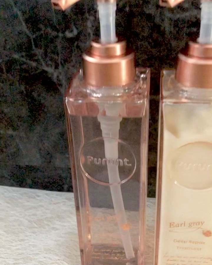 プルント ディープリペアペアセット アールグレイ N/Purunt./市販シャンプーを使ったクチコミ（2枚目）