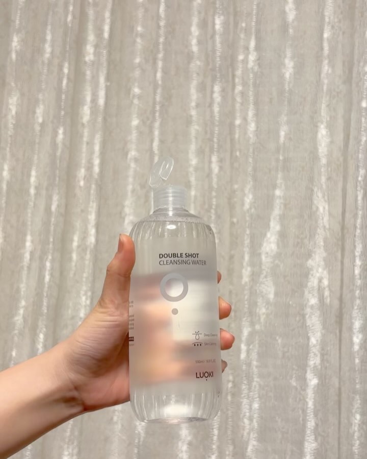 ダブルショットクレンジングウォーター/LUOKI/クレンジングウォーターを使ったクチコミ（2枚目）
