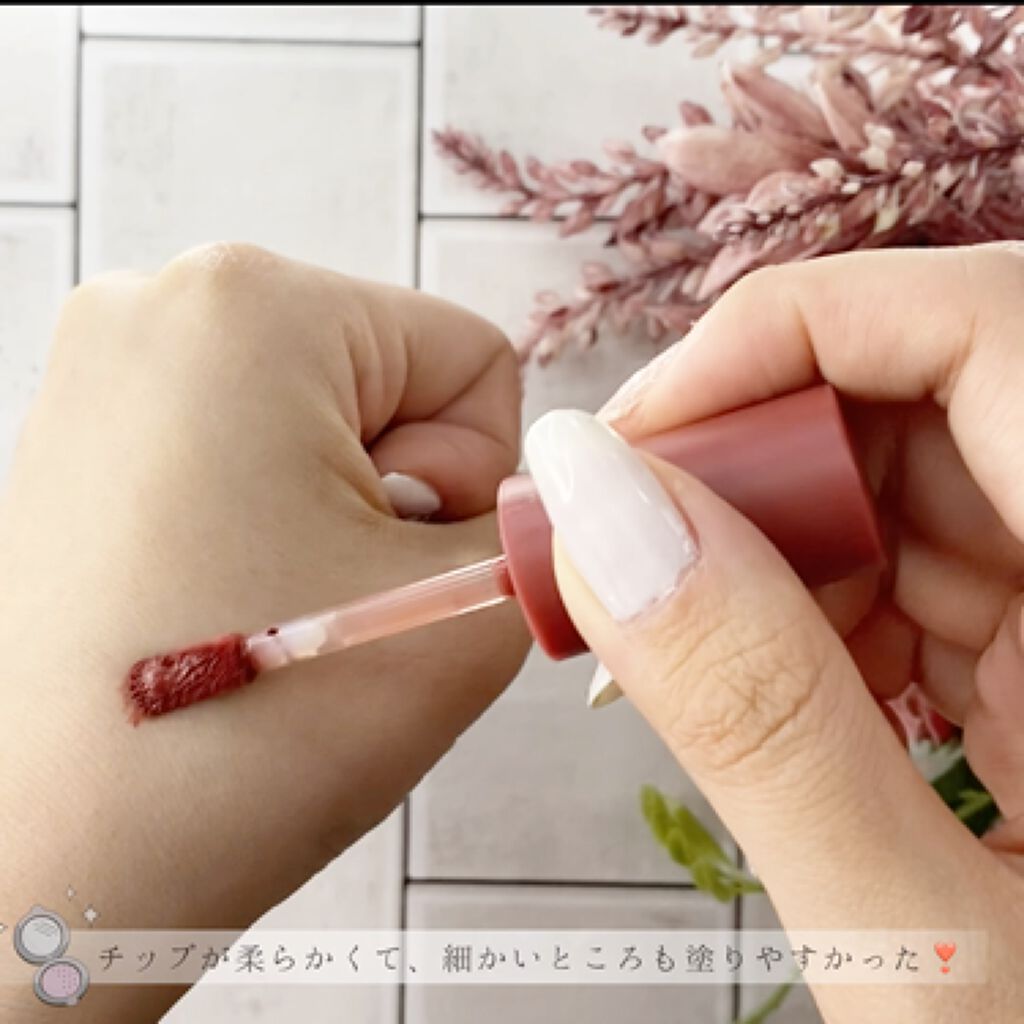 ビビッドコットン インクティント/innisfree/口紅を使ったクチコミ（2枚目）
