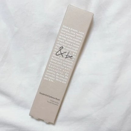 ダブルエンドアイブロウブラシ熊野筆/&be/メイクブラシの人気ショート動画