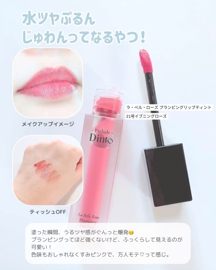 La Belle Rose Plumping Lip Tint/Dinto/口紅を使ったクチコミ（3枚目）