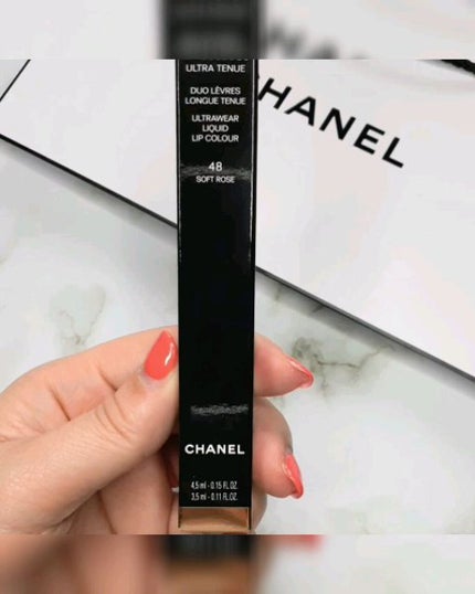 m. CHANELルルージュデュオウルトラトゥニュ 40 48 2点 ル ルージュ デュオ ウルトラ トゥニュ 48 ソフト ローズ