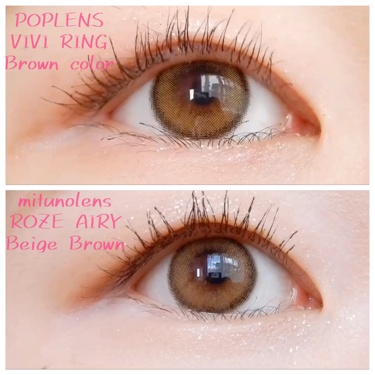 CANNA ROZE AIRY/URIA i-DOL/カラーコンタクトレンズを使ったクチコミ（2枚目）