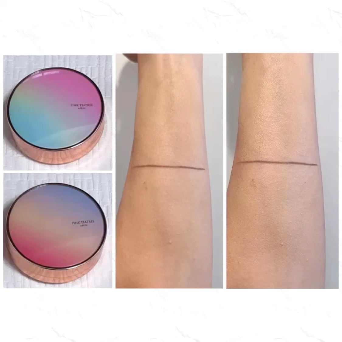 ピンクティーツリーカバークッション/APLIN/クッションファンデーションを使ったクチコミ（2枚目）