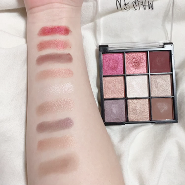 UR GLAM　BLOOMING EYE COLOR PALETTE 02/U R GLAM/パウダーアイシャドウを使ったクチコミ（3枚目）