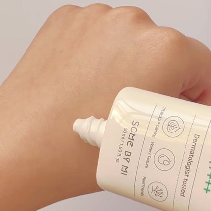 TRUECICA アクアカーミング日焼け止め/SOME BY MI/日焼け止めクリームを使ったクチコミ(4枚目)