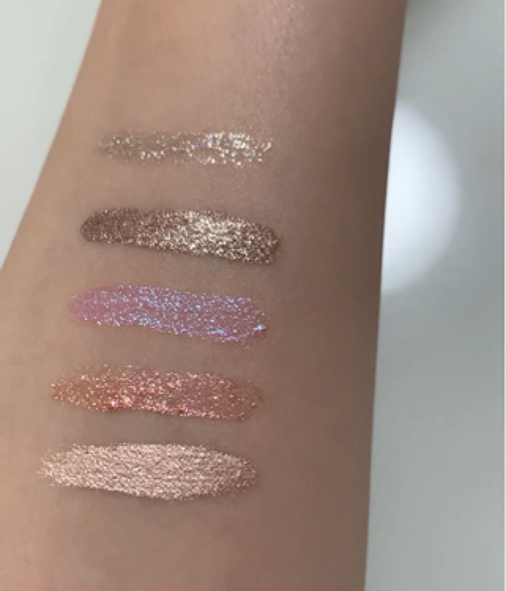 グリッター&グロウ リキッドアイシャドウ/stila/グリッターを使ったクチコミ（3枚目）