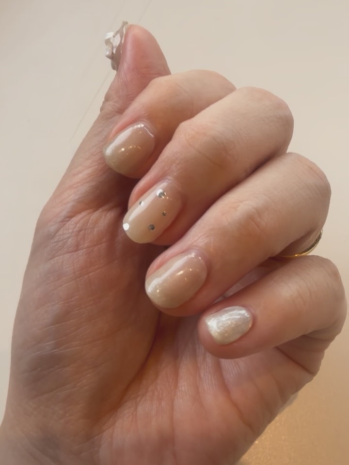 セミキュアジェルネイル（ハンド）/ohora/ネイルシールを使ったクチコミ（3枚目）