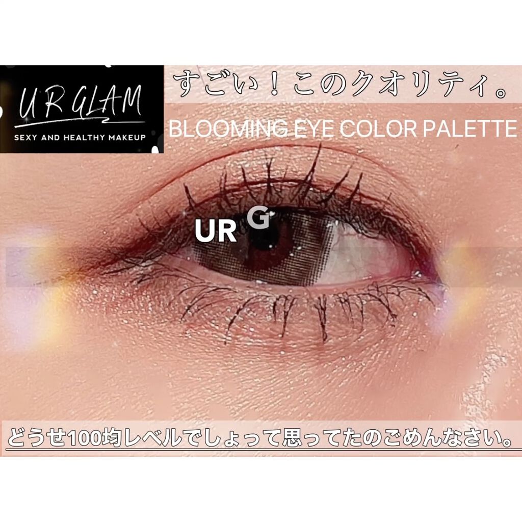 UR GLAM　BLOOMING EYE COLOR PALETTE/U R GLAM/アイシャドウパレットを使ったクチコミ（2枚目）