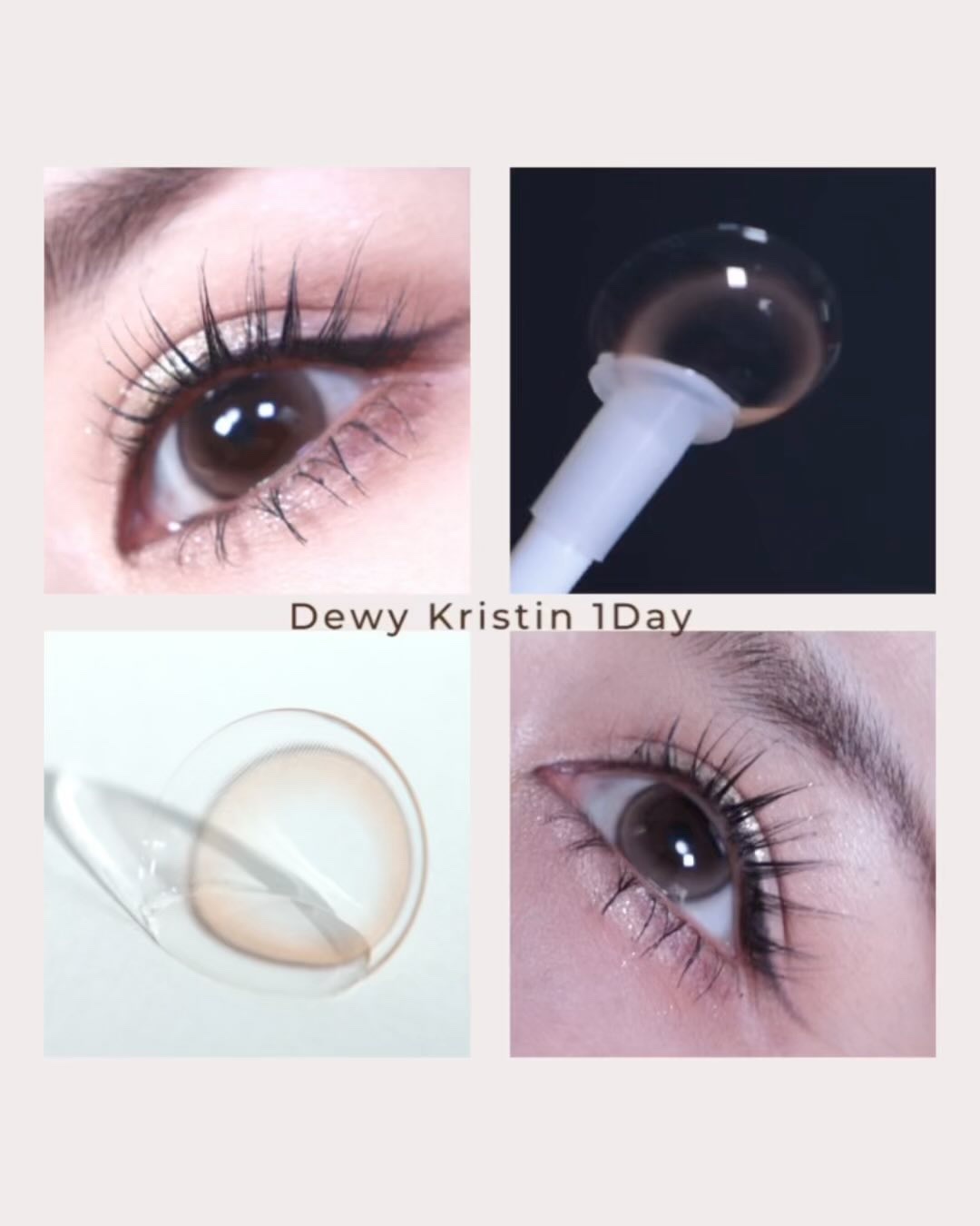 Dewy Kristin ブラウン/Hapa kristin/カラーコンタクトレンズを使ったクチコミ（1枚目）