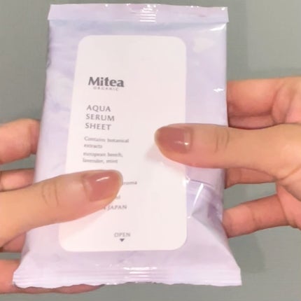 アクアセラムシートマスク/ミティア オーガニック/拭き取り化粧水の動画クチコミ2つ目