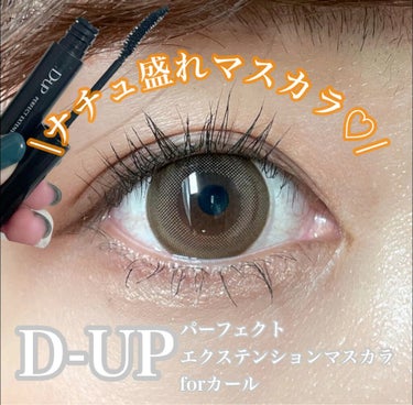 D-UP パーフェクトエクステンション マスカラ for カールのクチコミ「⁡
▹▹ナチュ盛れ満点マスカラ♡◃◃
⁡
ここ最近で1番盛れたマスカラをご紹介♡
⁡
#DUP.....」（1枚目）