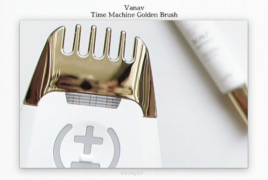 タイムマシンゴールデンブラシ/VANAV/美顔器・マッサージを使ったクチコミ（3枚目）