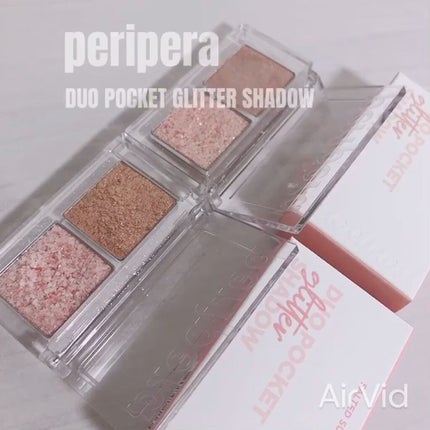 時空の歪み🌓韓国コスメ/イエベ秋 on LIPS 「peripera[DUOPOCKETGLITTERSHADOW..」(7枚目)
