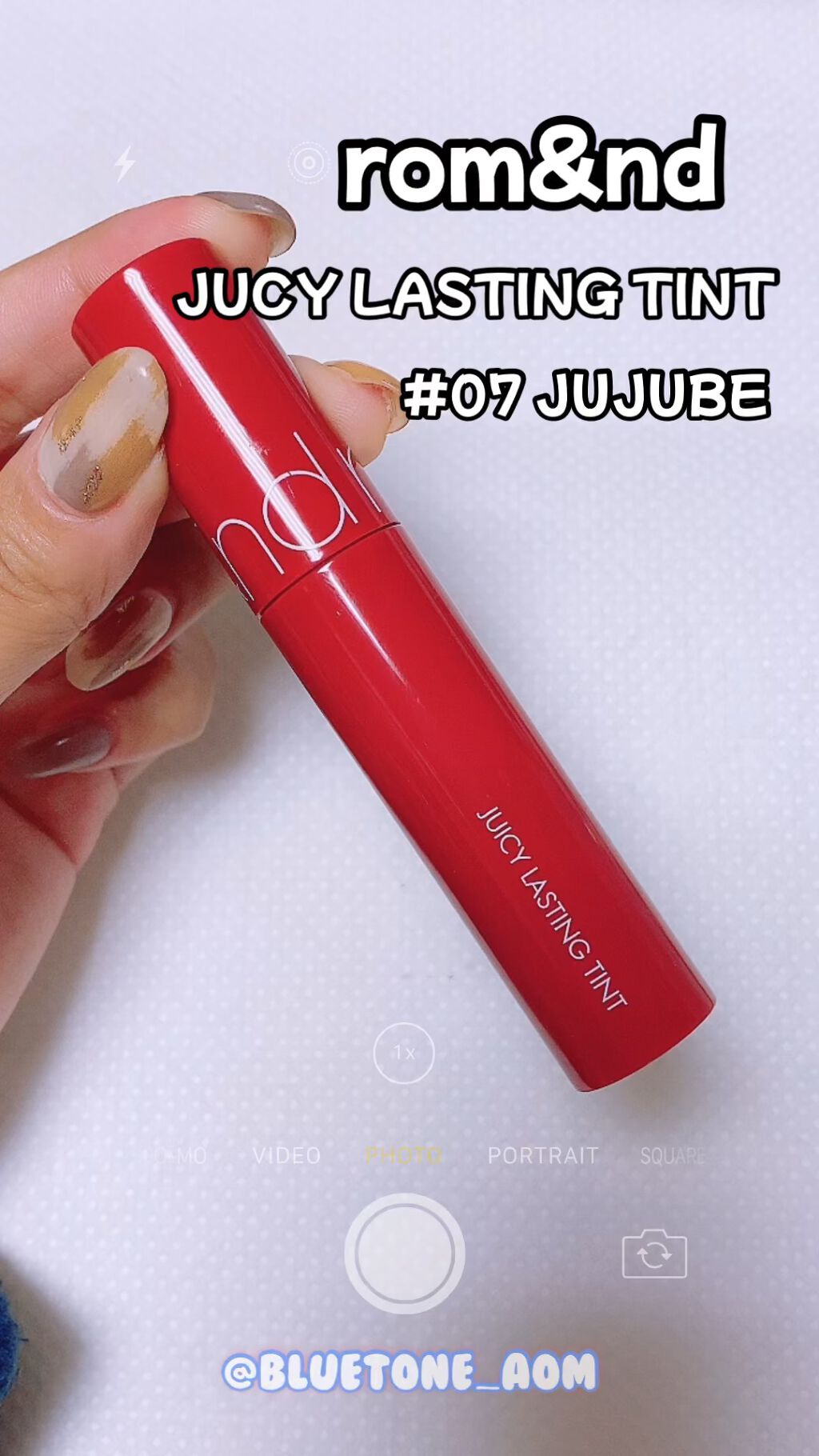 ジューシーラスティングティント/rom&nd/リップティントを使ったクチコミ（1枚目）