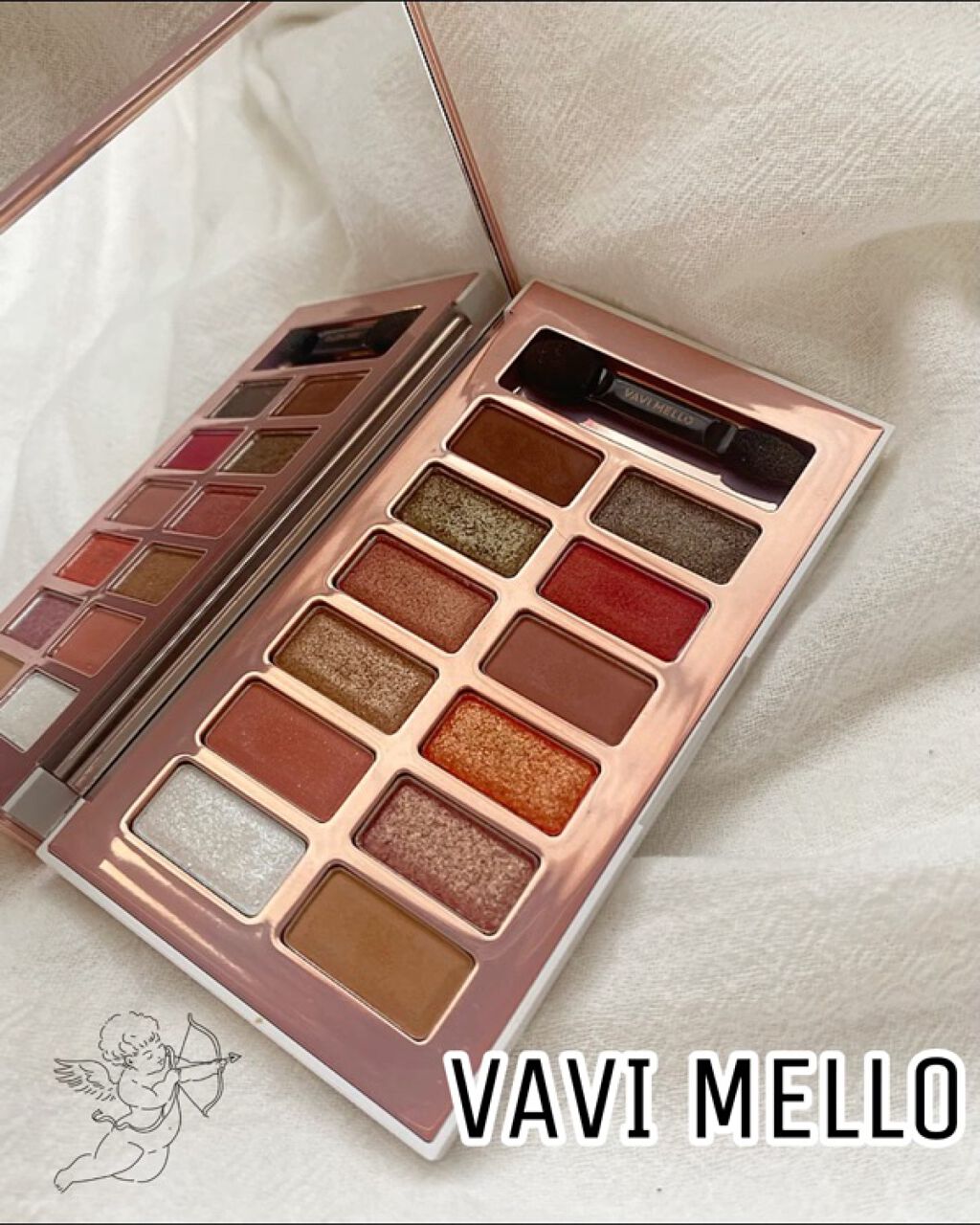 バレンタインボックス2 ピーチパレット/VAVI MELLO/アイシャドウパレットを使ったクチコミ（1枚目）