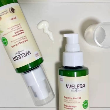 WELEDA ヘアミルクのクチコミ「痛んだ髪の救世主🦸🏻

WELEDA
ヘアミルク　90ml


_______________.....」（1枚目）