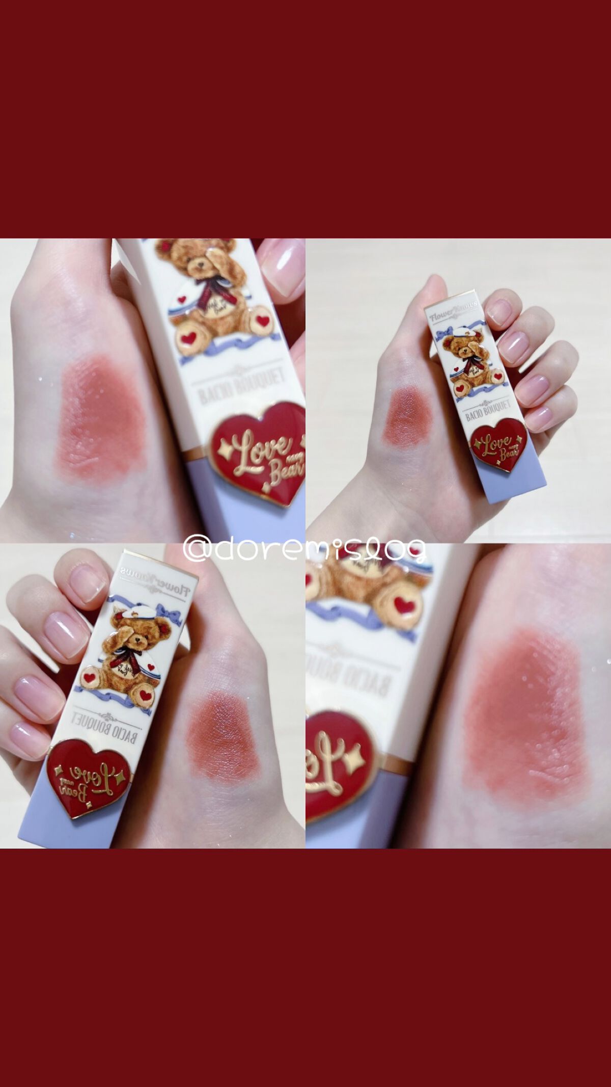 Love Bear リップスティック ツヤタイプ/FlowerKnows/口紅の動画クチコミ1つ目