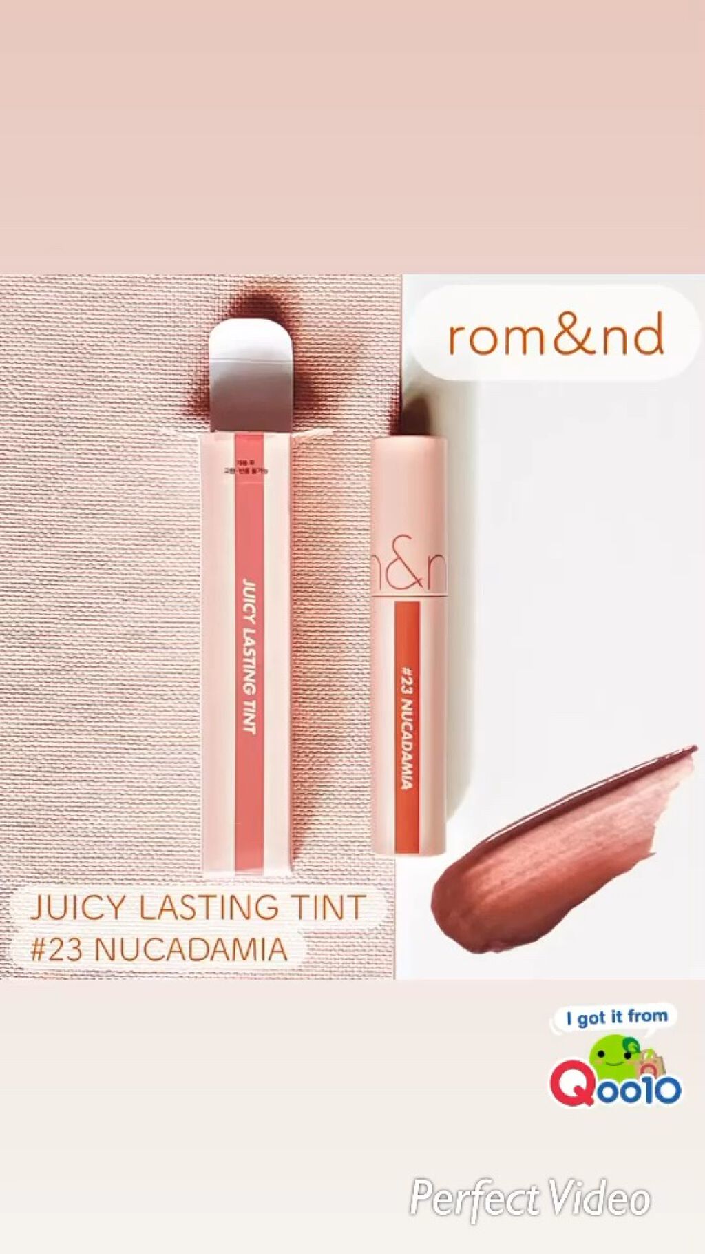 ジューシーラスティングティント/rom&nd/リップティントの人気ショート動画