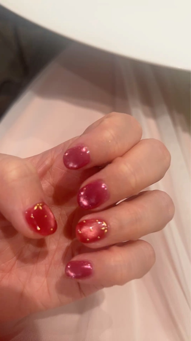 NEWネイル💅赤の気分🍓