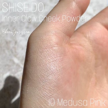 インナーグロウ チークパウダー 10 Medusa Pink/SHISEIDO/パウダーチークを使ったクチコミ（3枚目）