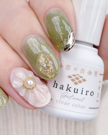 金箔ネイルのネイルデザイン