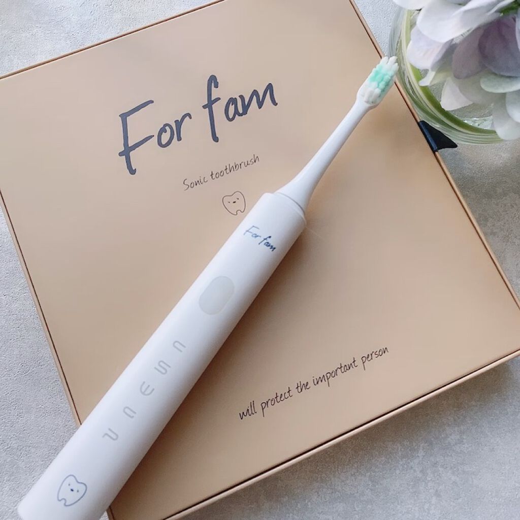 ソニック トゥースブラシ/For fam/電動歯ブラシを使ったクチコミ（3枚目）