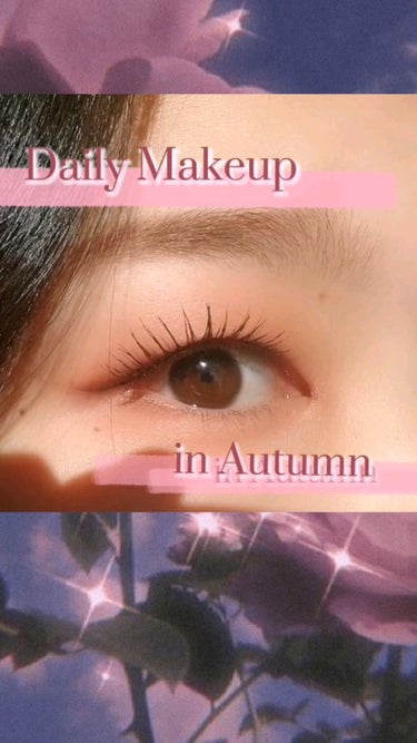 ❁Autumn Makeup🍠❁
秋っぽく少し強めのメイク🍂　
マット感は残しつつ、ポイントで少しラメを乗せることで重すぎない可愛さもあるメイクになります♡

こちらは画像でも投稿しているので一つづつ見