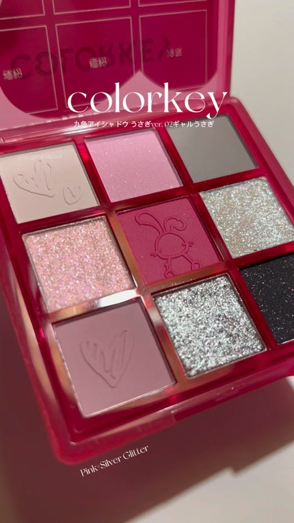 干支シリーズ卯年9色アイシャドウパレット/COLORKEY/アイシャドウパレットを使ったクチコミ(1枚目)