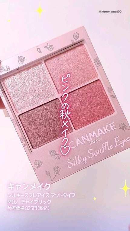 シルキースフレアイズ(マットタイプ)/キャンメイク/アイシャドウパレットの人気ショート動画