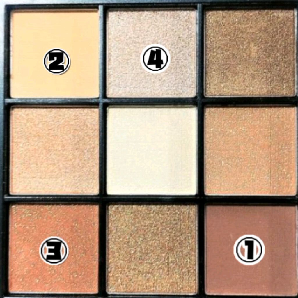 UR GLAM　BLOOMING EYE COLOR PALETTE/U R GLAM/アイシャドウパレットを使ったクチコミ（2枚目）