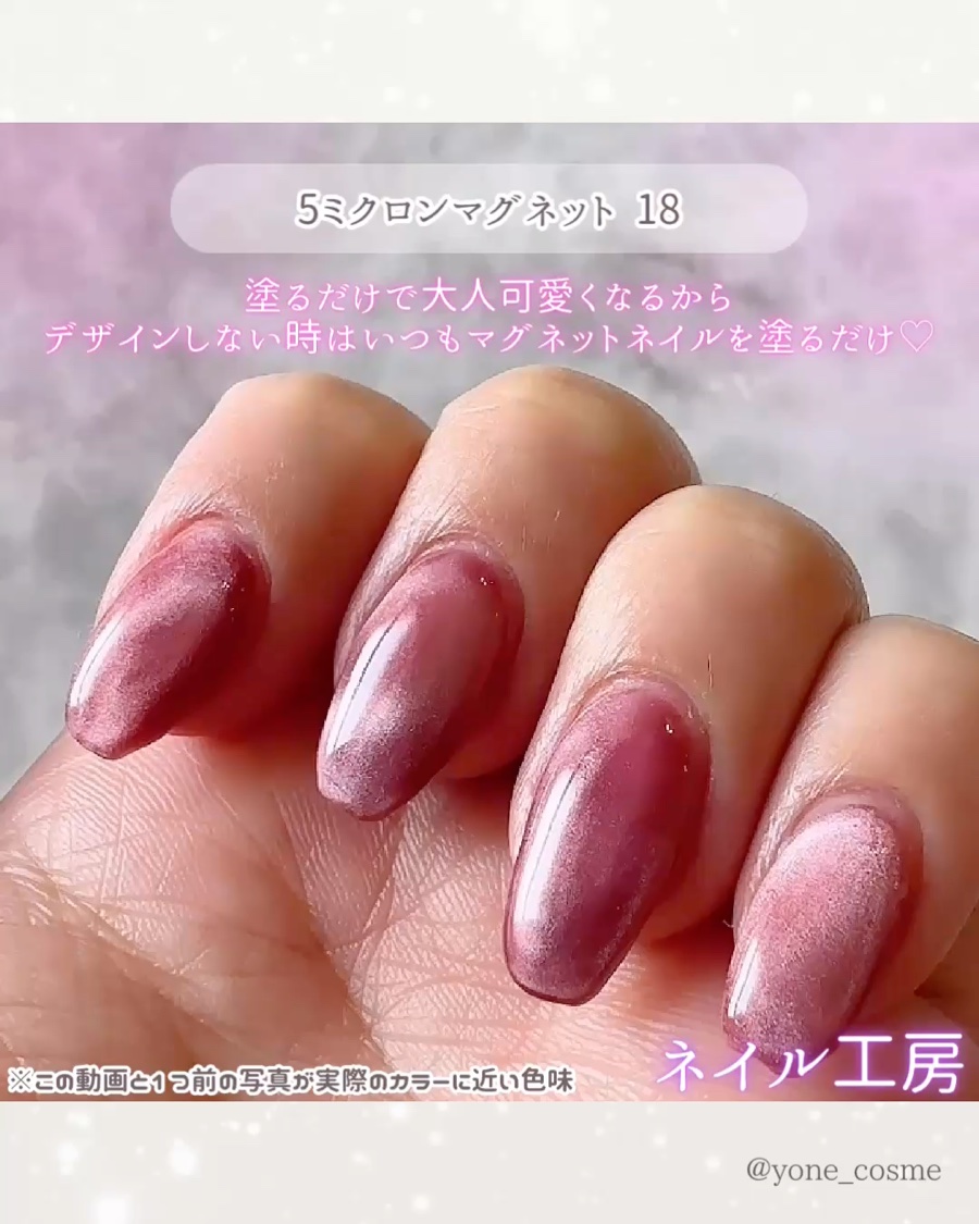 5ミクロンマグネット/ネイル工房/ジェルネイルの動画クチコミ2つ目