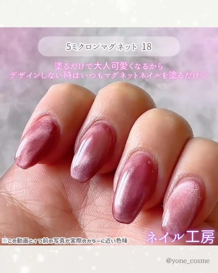 5ミクロンマグネット/ネイル工房/ジェルネイルを使ったクチコミ(5枚目)