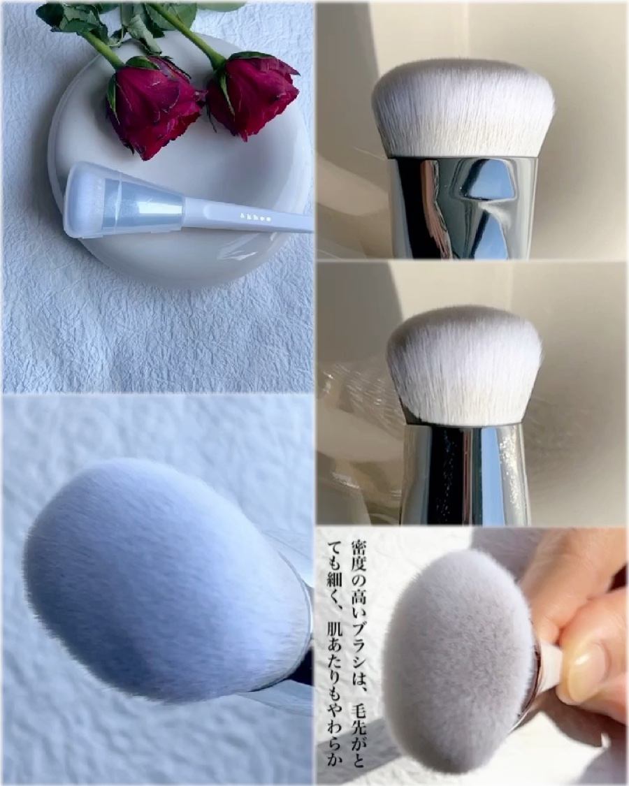 okhee 白玉ファンデーションブラシ/SOOA DOR/メイクブラシを使ったクチコミ（3枚目）