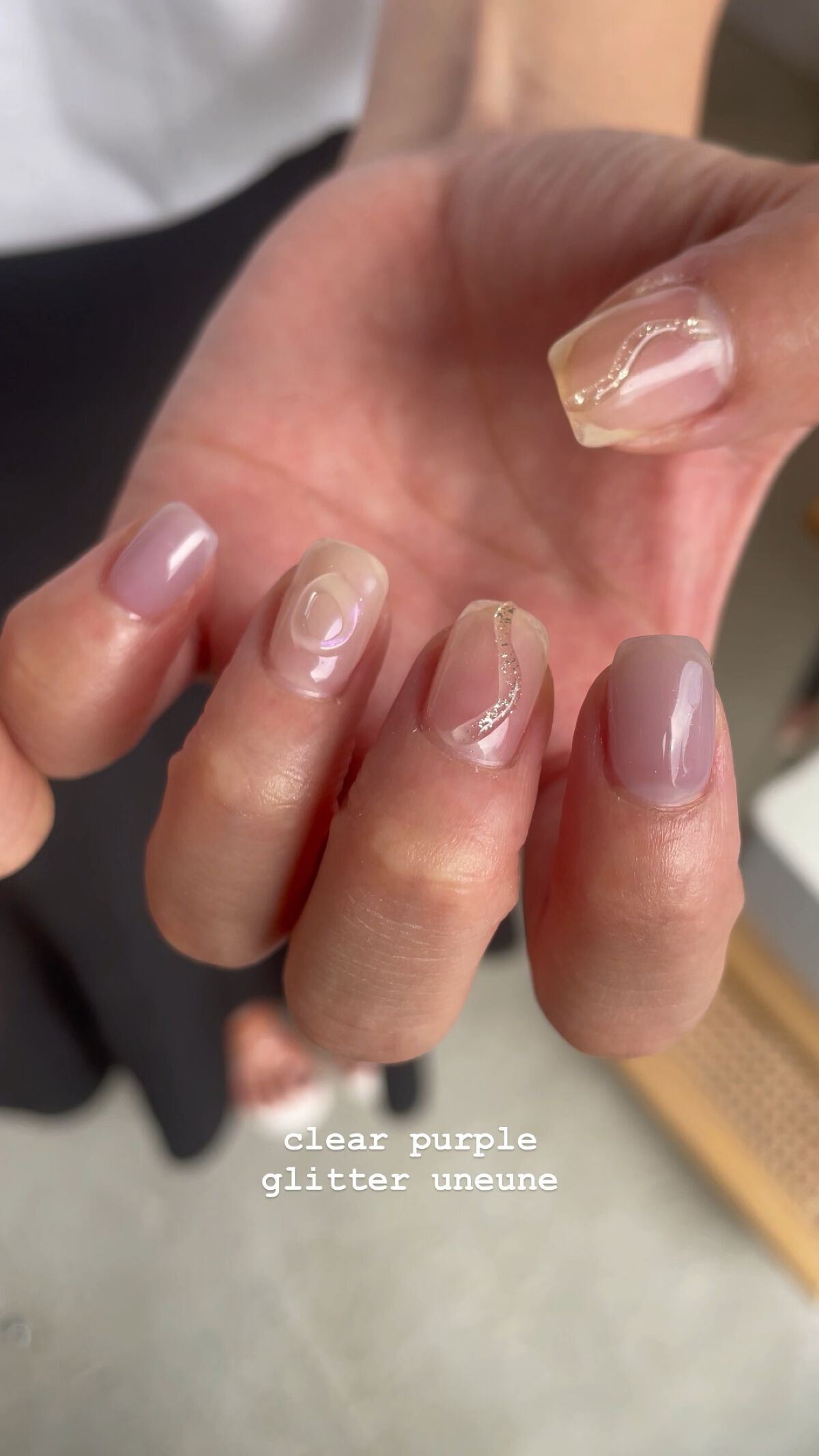 #ジェルネイル,#グリッターネイル,#手描きネイル,#うねうねネイル,#韓国ネイル,#サマーネイルのネイルデザイン