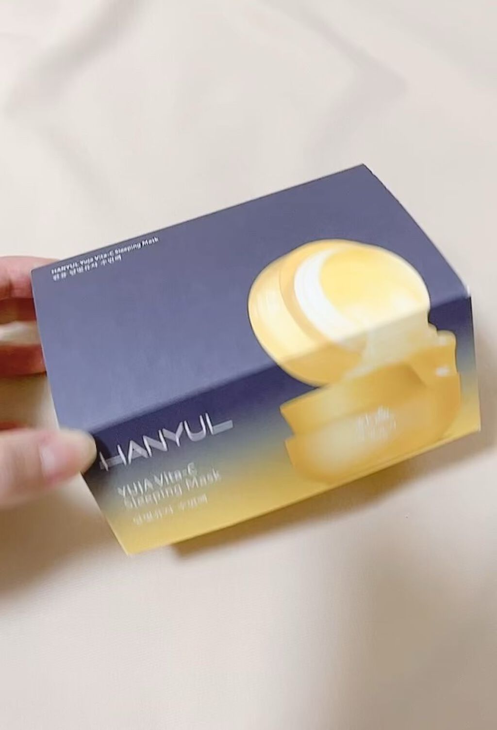 月光ゆず睡眠パック(旧バージョン)/HANYUL(ハンユル)/フェイスクリームの動画クチコミ4つ目