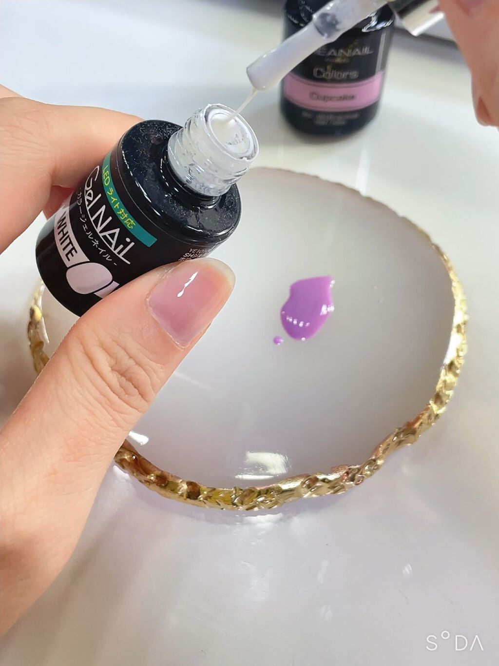 ジェルネイル（ライト対応）/セリア/ジェルネイルを使ったクチコミ（1枚目）