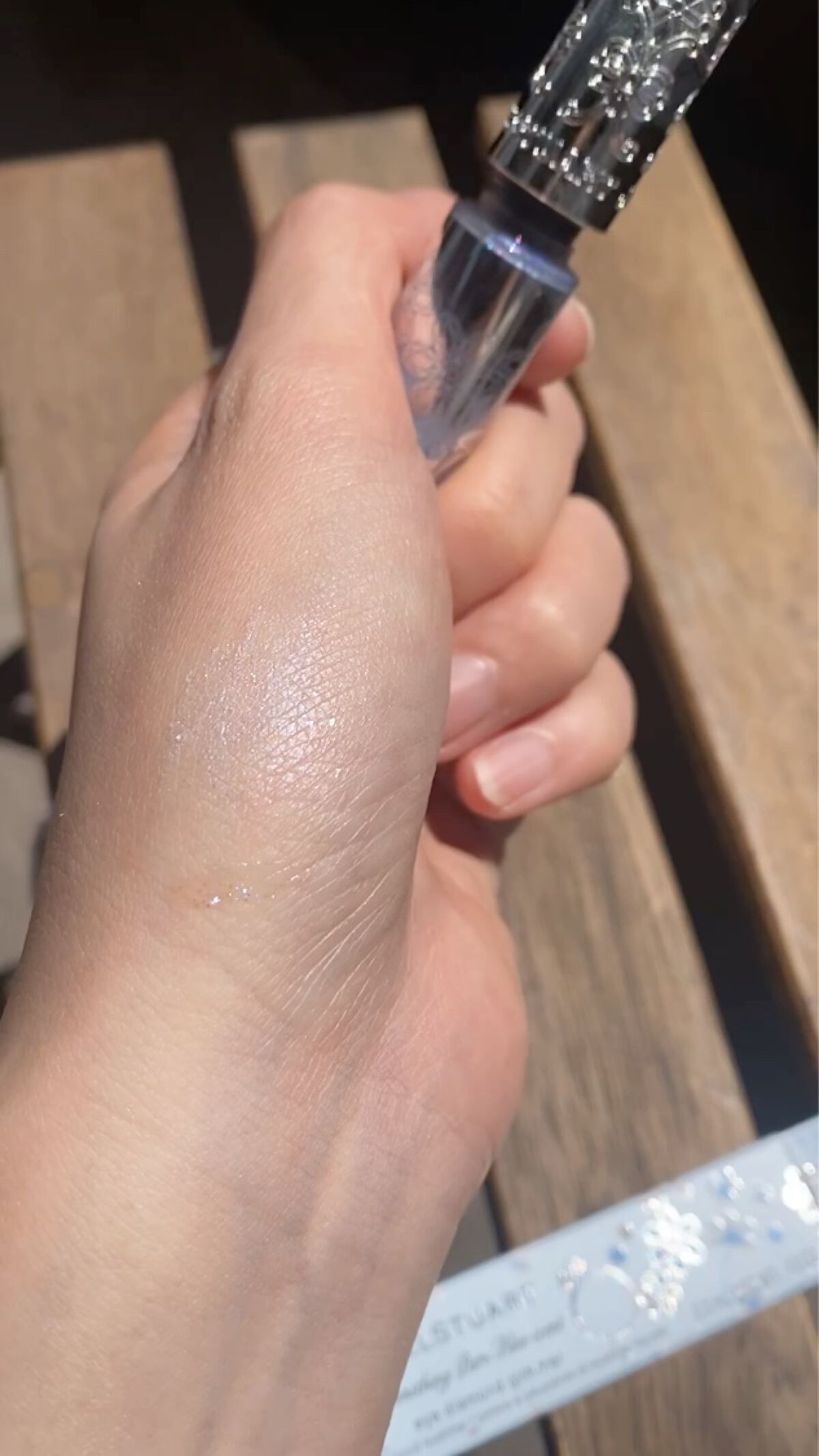 ジルスチュアート クリスタルブルーム ジェリービジュー 09 Something Pure Blue/JILL STUART/ジェル・クリームアイシャドウを使ったクチコミ（3枚目）