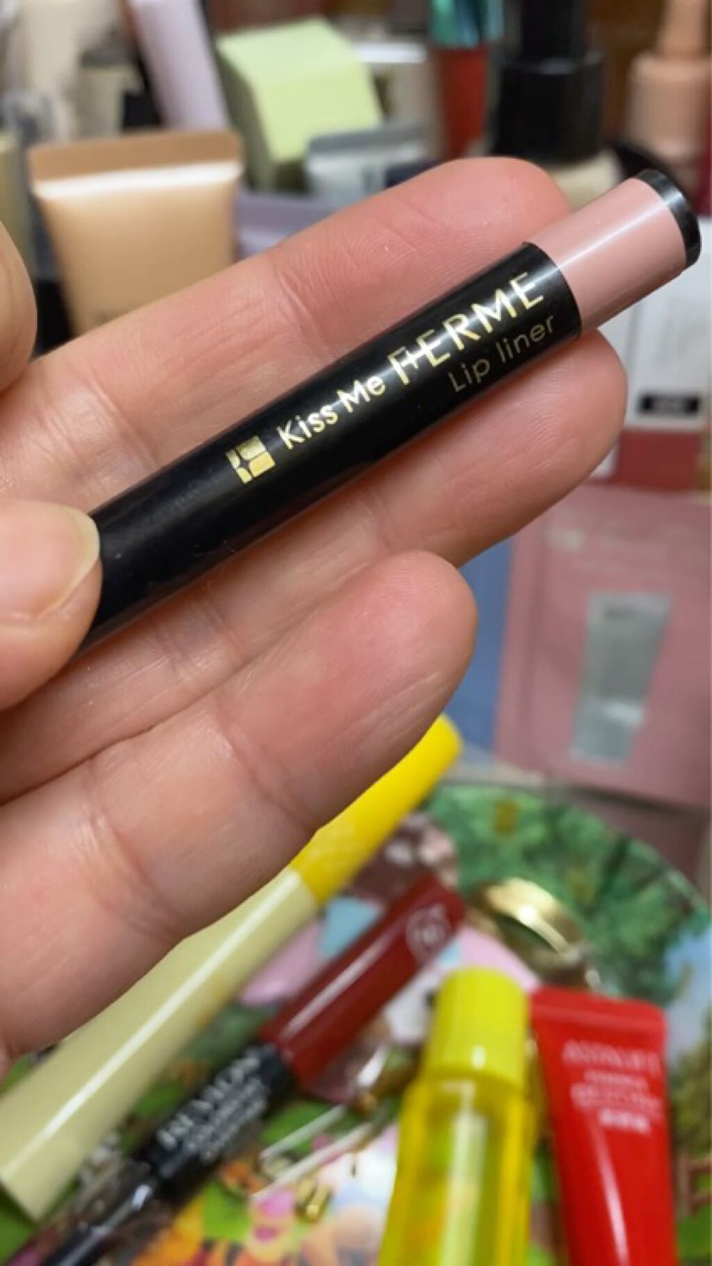 リップライナー/キスミー フェルム/リップライナーを使ったクチコミ（1枚目）
