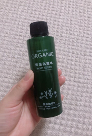 DAISO ORGANIC 保湿化粧水のクチコミ「ダイソーで購入したオーガニック化粧水です。

無香料、無着色、アルコールフリーです。

お肌に.....」（1枚目）