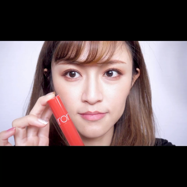 ジューシーラスティングティント/rom&nd/リップティントを使ったクチコミ（3枚目）