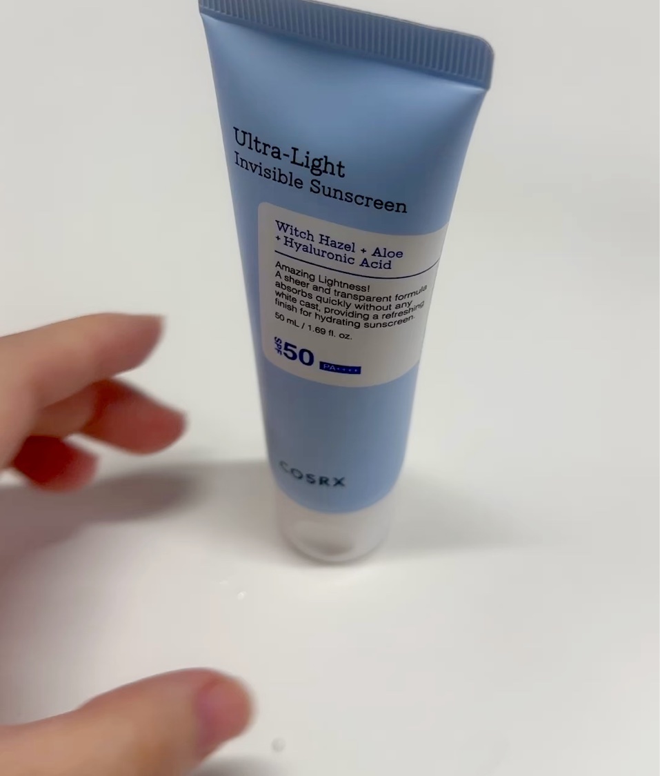 ウルトラライト透明UVクリーム/COSRX/日焼け止めクリームを使ったクチコミ（3枚目）