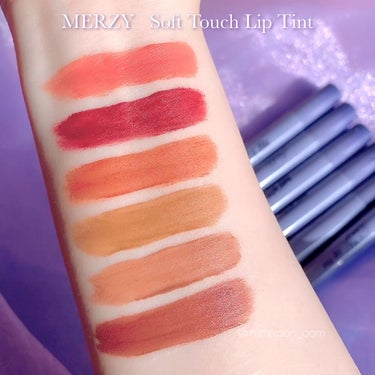 Soft touch lip tint SL5. アンカバード トープ/MERZY/口紅を使ったクチコミ（1枚目）