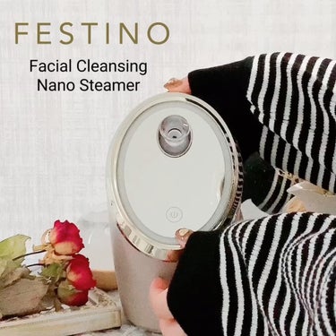 フェイシャルクレンジングナノスチーマー/FESTINO/美顔器・マッサージを使ったクチコミ（2枚目）