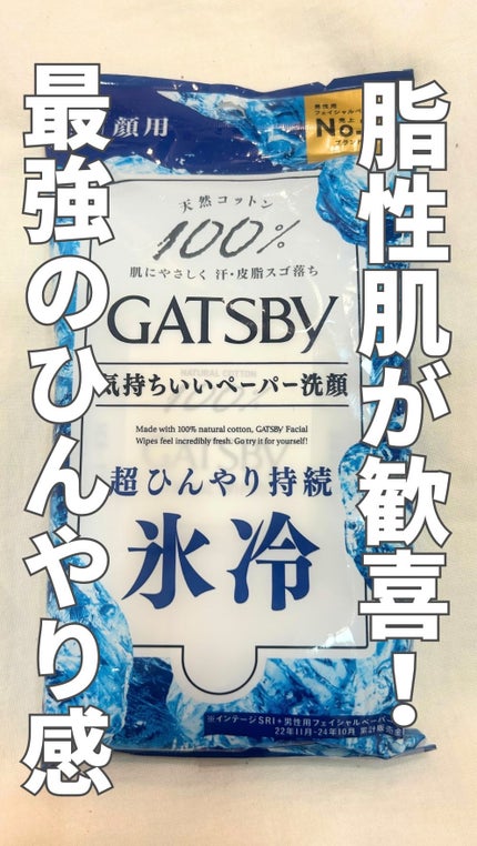 フェイシャルペーパー アイスタイプ/ギャツビー/その他洗顔料の動画クチコミ2つ目