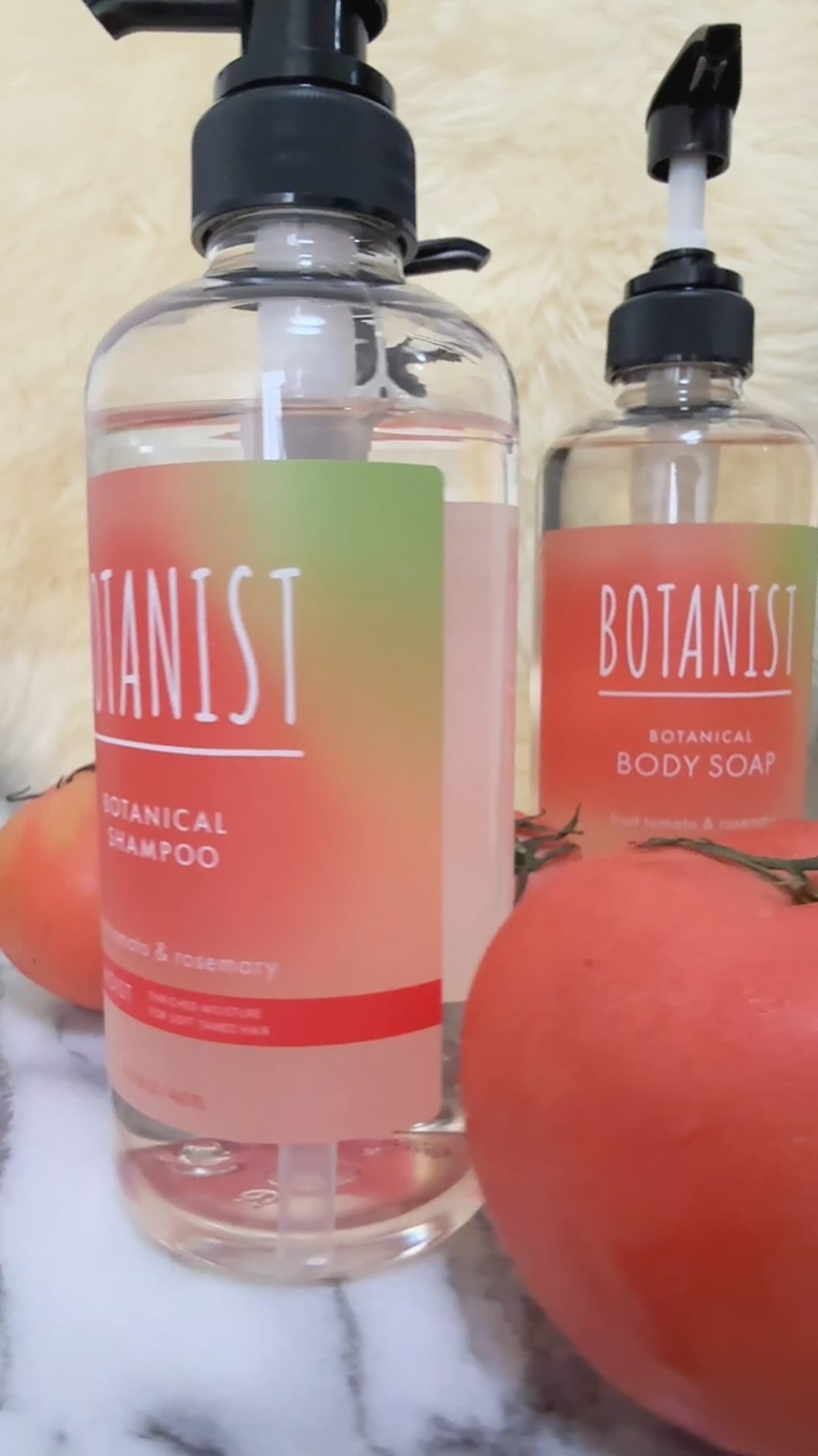 ボタニカルシャンプー/トリートメント（モイスト）フルーツトマト＆ローズマリーの香り/BOTANIST/シャンプー・コンディショナーの動画クチコミ1つ目