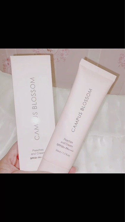 ピーチ&クリームトーンアップ サンスクリーン/CAMPUS BLOSSOM/化粧下地の動画クチコミ2つ目
