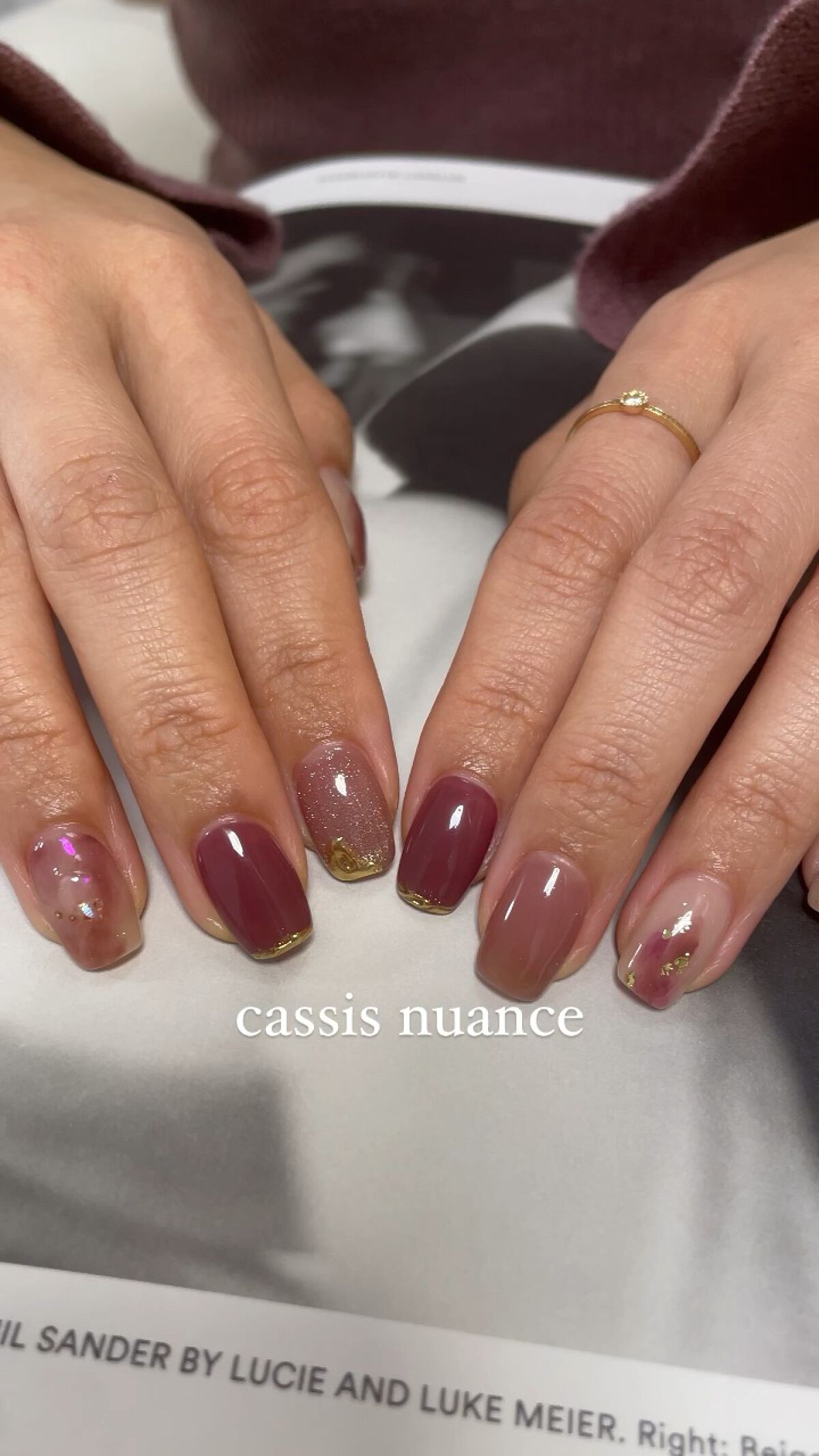 #ジェルネイル,#セルフネイル,#紫ネイル,#ミラーネイル,#ニュアンスネイル,#淡色ネイル,#newネイルのネイルデザイン