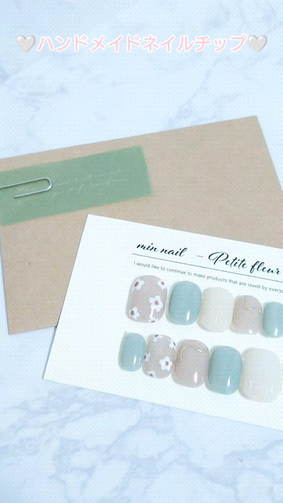 #ネイル,#花柄ネイル,#チップネイル,#フラワーネイル,#サマーネイルのネイルデザイン