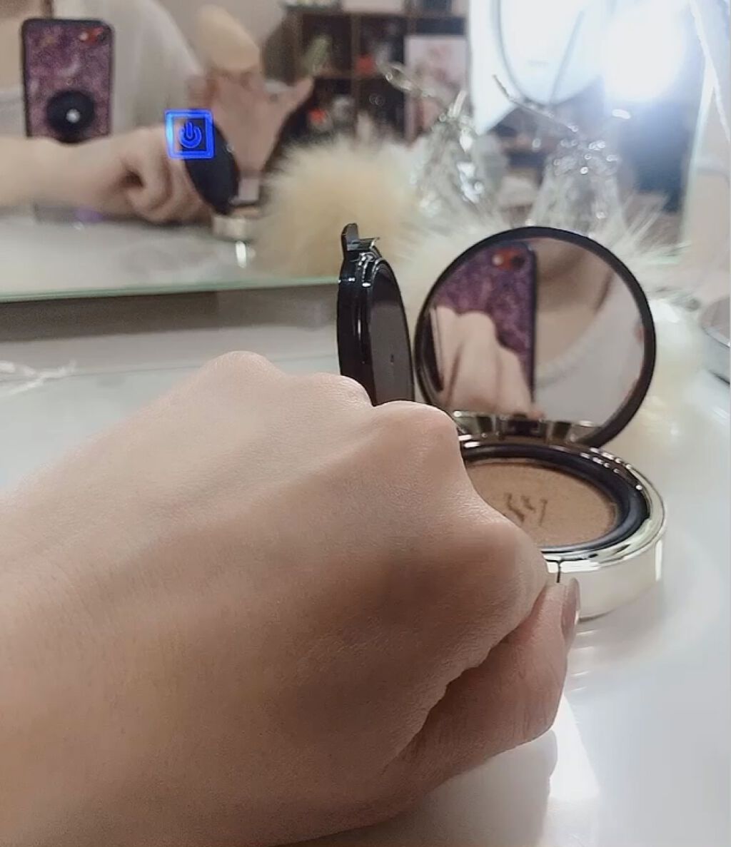 ブラック クッション/HERA/クッションファンデーションを使ったクチコミ（3枚目）